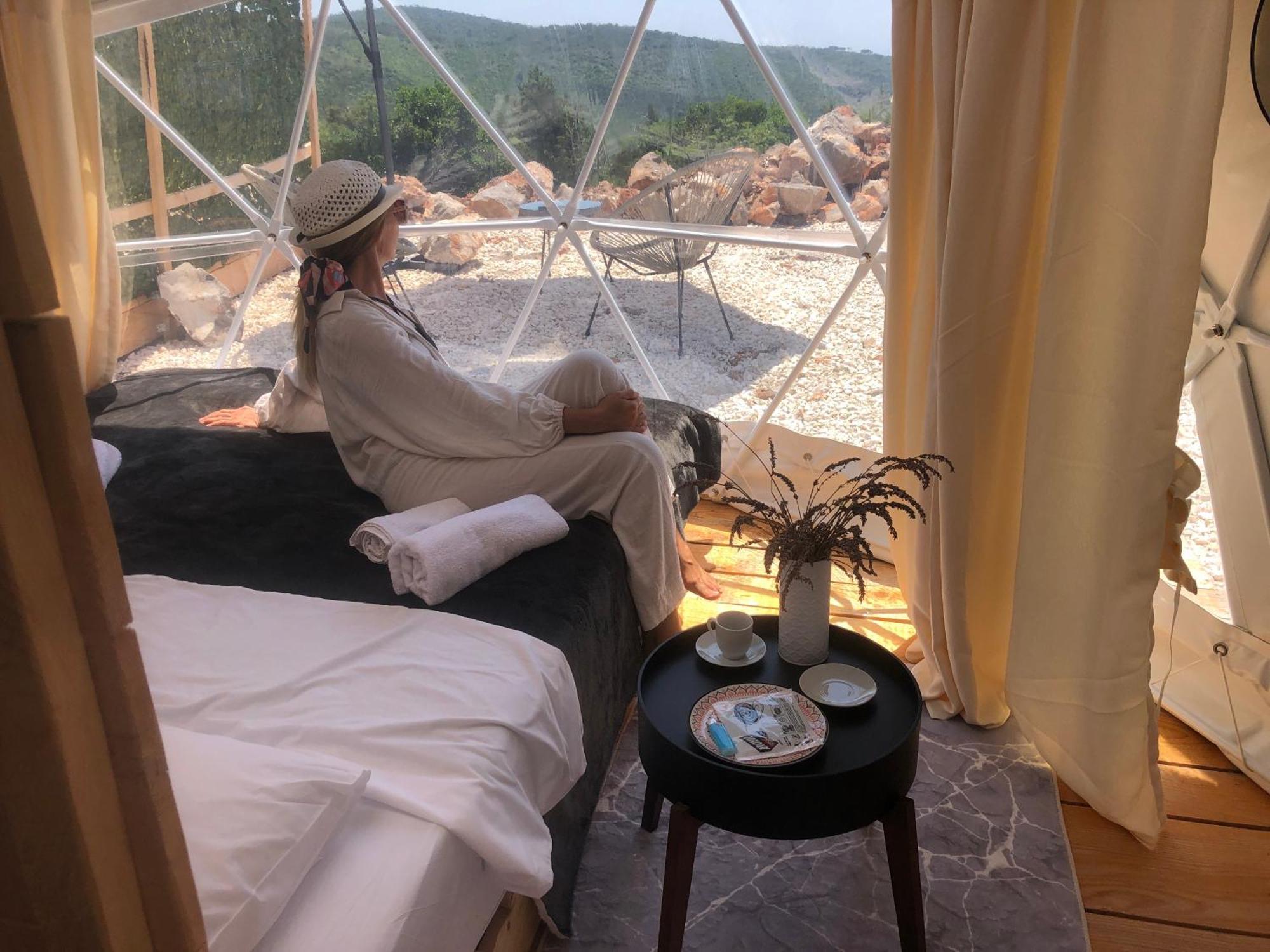 فيلا تيفاتفي Glamping Peninsula Lustica Rose المظهر الخارجي الصورة